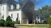 PHOTOS: Lawnmower catches fire in Chesterfield garage