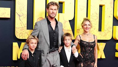 Chris Hemsworth and Wife Elsa Pataky Make Rare Red Carpet Appearance with Twin Sons Sasha and Tristan, 10