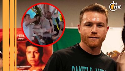 Canelo Álvarez se luce con bolo de billetes en bautizo | VIDEO