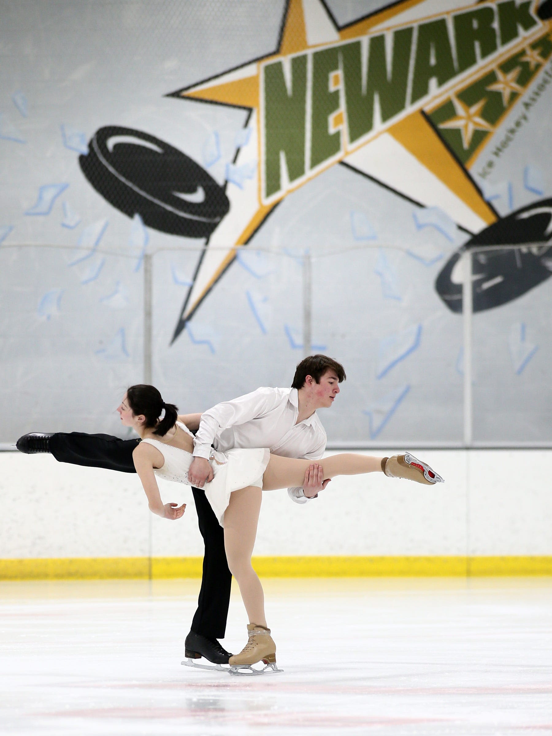 Granville senior Noah Hausman soars as an ice skater