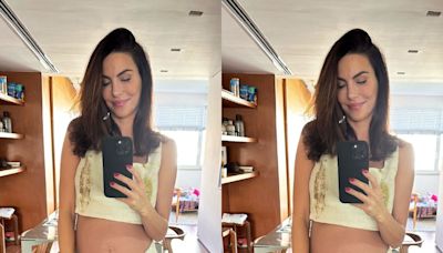 Mel Fronckowiak surge em novo clique encantador e exibe barriguinha de gravidez do segundo filho com Rodrigo Santoro