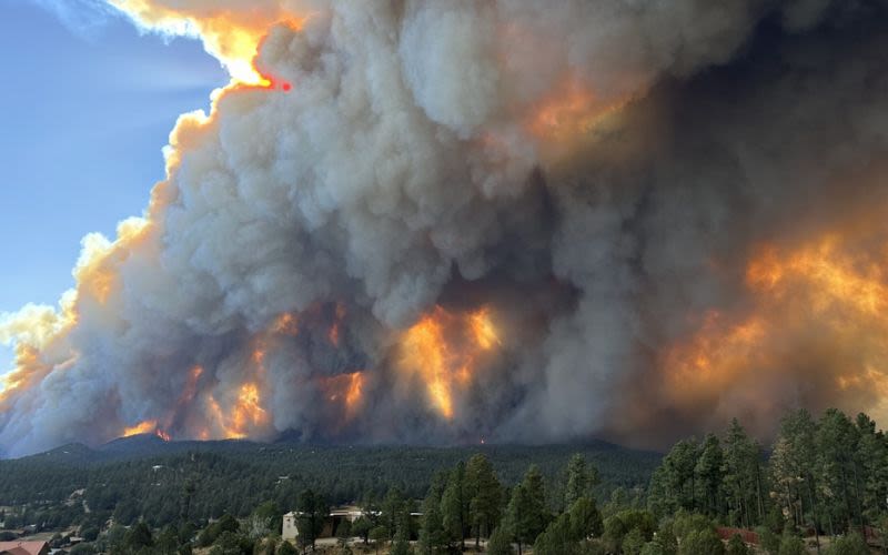 Fires Rage Through Mescalero Apache Indian Reservation