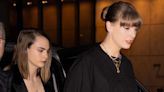 Taylor Swift Rocks a Flirty $2K Black Mini Dress for Girls Night with Cara Delevingne and Brittany Mahomes