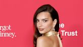 Emily Ratajkowski's Plunging Red Carpet Gown Is a Party In The Front & Back