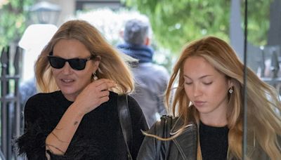 Kate Moss Champions The Skinny Jean While Out With Daughter Lila