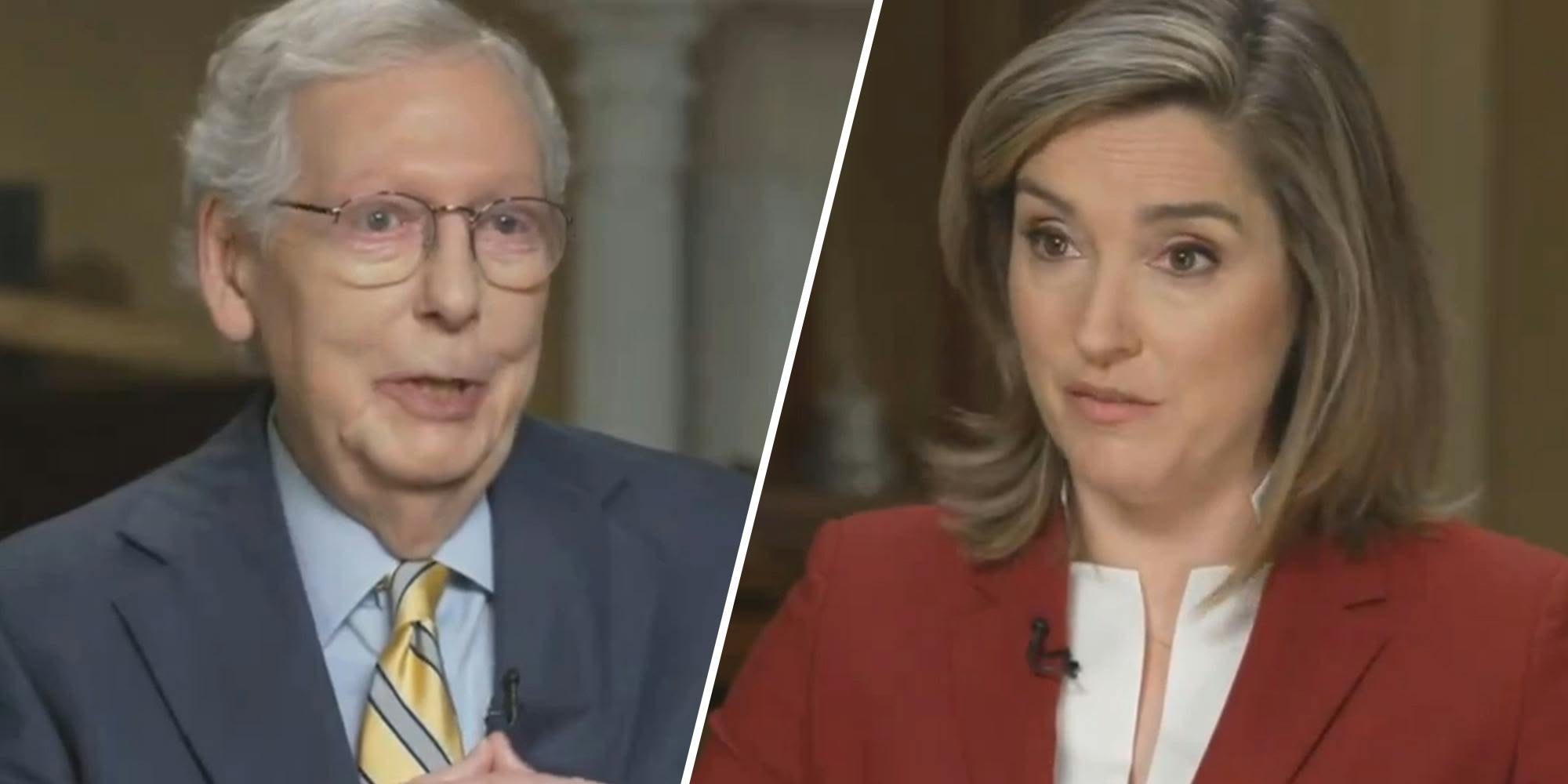 'What a pathetic cop-out': Mitch McConnell ruthlessly mocked after claiming he has little influence over outcome of 2024 election