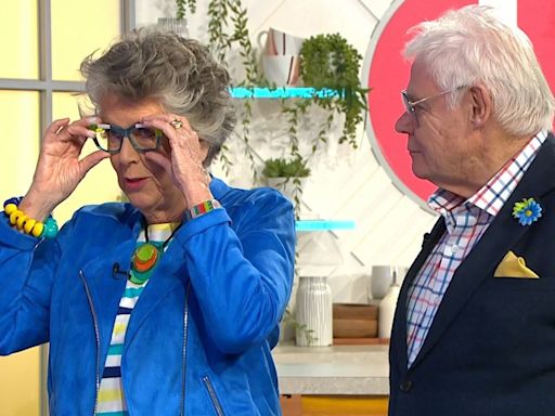 Bake Off's Prue Leith reveals her glasses aren't real