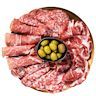 A cured meat assortment offers a flavorful array of meats, showcasing a spectrum of tastes. The assortment often includes various cuts and styles of cured meats, such as salami, prosciutto, chorizo, and more.