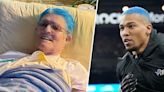 Detroit Lions fan has never seen his team make it to the Super Bowl. Now he’s watching from his hospice bed, with blue-dyed hair