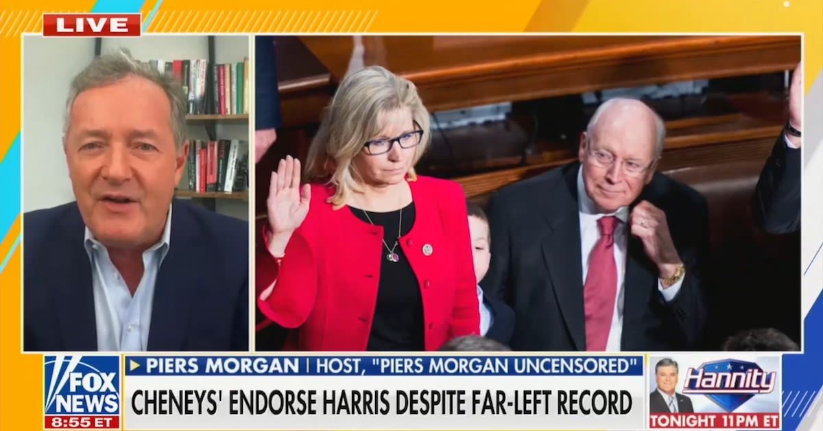 Piers Morgan Torches Dick Cheney’s ‘Utterly Ridiculous’ Endorsement of Harris: ‘People Get So Completely Demented About Trump’