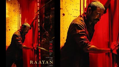 Raayan poster unveiled, Dhanush looks fierce in his second directorial film