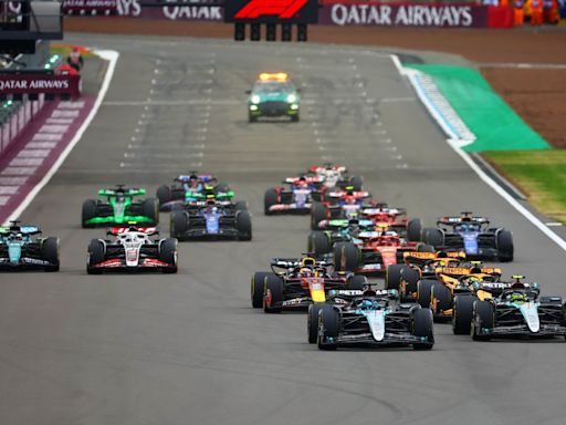 F1 British Grand Prix LIVE: Lando Norris leads as rain sparks thrilling Silverstone race