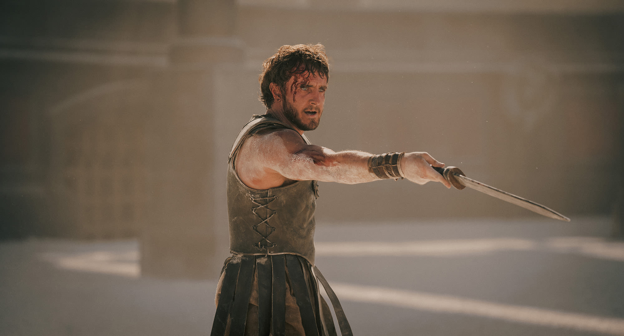 ‘Gladiator 2’ Director Ridley Scott Talks Filming the ‘Biggest Action Sequence’ of His Career