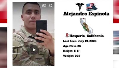 Buscan al soldado hispano Alejandro Espínola, desaparecido en Fort Irwin