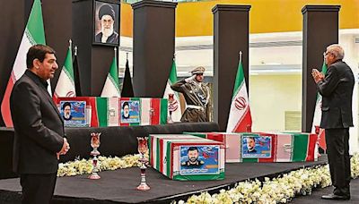 Ayatollah Ali Khamenei leads prayers at Ebrahim Raisi funeral as poll looms