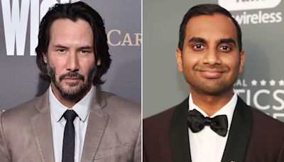 Keanu Reeves Fractured His Kneecap After He 'Tripped on a Rug' in His Trailer on Set, Says Aziz Ansari