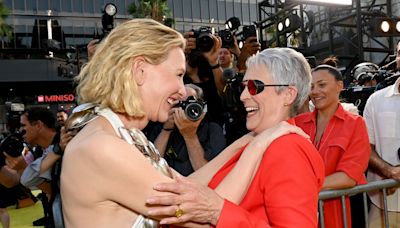 Jamie Lee Curtis sweetly saves co-star Cate Blanchett from wardrobe malfunction