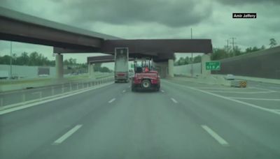 Dump truck crash on I-66 in Fairfax County caught on camera