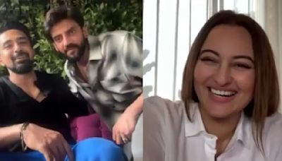 Sonakshi Sinha Cannot Stop Gushing As Hubby Zaheer Gatecrashes Interview To Promote Her Film