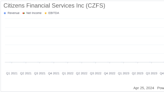 Citizens Financial Services Inc (CZFS) Q1 Earnings: A Close Look Compared to Analyst Estimates