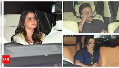 Kajol, Anil Kapoor, Farah Khan and others make stylish appearances at Karan Johar's birthday bash - See photos | - Times of India