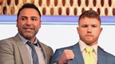 Bronca en Las Vegas: Canelo Álvarez presentaba la pelea con Munguía y casi termina a las piñas con De la Hoya