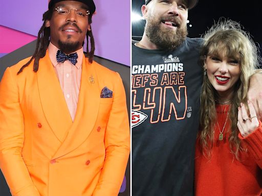 Cam Newton Says ‘You Can’t Be Mad’ Over Taylor Swift Attending Travis Kelce’s NFL Games