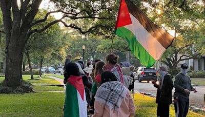 Pro-Palestinian protesters gather weekly at Ted Cruz's residence