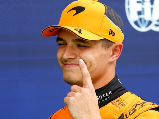 Lando Norris overcomes McLaren fire drama to snatch pole ahead of Max Verstappen