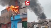 Tres unidades de bomberos controlaron incendio originado en vivienda de Chorrillos