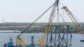 Chesapeake 1000, largest floating crane on Eastern Seaboard, used to clear Key Bridge collapse site