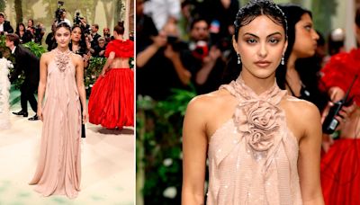 Camila Mendes is an Ethereal Goddess in a Floral Halter at the 2024 Met Gala