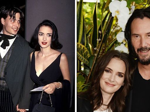 Winona Ryder's love life from Johnny Depp heartache to Keanu Reeves 'marriage'