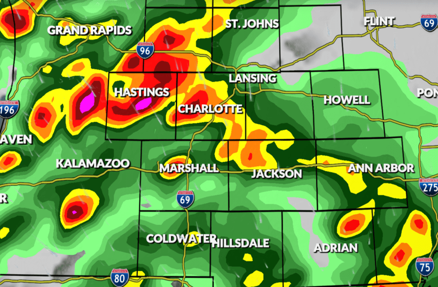 Severe storms are possible in Mid-Michigan today