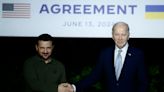 Biden signs 10-year pact with Ukraine that could be upended if Trump wins