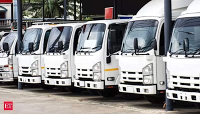 Commercial vehicle sales volume to fall 3-6 pc in FY25: Report