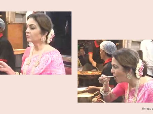 Ahead of Anant Ambani-Radhika Merchant’s wedding, Nita Ambani explores Varanasi, relishes chaat. Watch