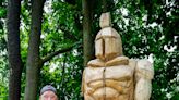 This Oak Creek artist is creating sculptures out of fallen trees in a local park