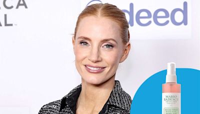 Jessica Chastain Uses This $8 Rose Water Facial Spray from a Brand Martha Stewart Is a Fan Of