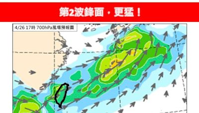 雨彈狂砸10縣市！第2波鋒面更猛「雨勢越晚越大」 週末天氣出爐