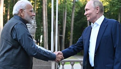 India's Modi meets Putin on first Russia visit since Ukraine offensive