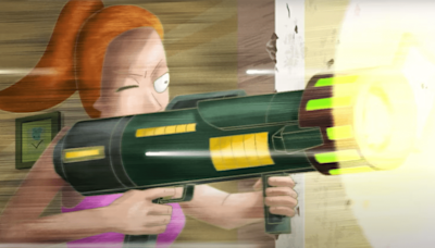 NEW LOOK: Rick and Morty: The Anime Previews Ridiculous Gun Fight