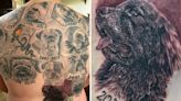 Internet blown away by man's giant back tattoo honoring his 13 dead dogs