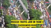 Video: Traffic Hit For 5 hours On Thane's Ghodbunder Road After Truck Falls Off Flyover