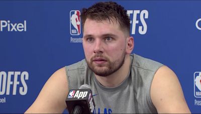 That was awkward: Luka Doncic press conference interrupted by bizarre audio in the background