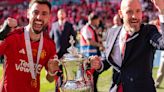 Ten Hag savages Fernandes with joke about captain at boozy FA Cup celebrations