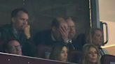 William spotted cheering on Aston Villa in European semi-final