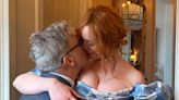 Christina Hendricks, 48, makes out with husband George Bianchini after wedding