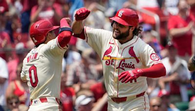 Alec Burleson homers to cap 9-run first inning as Cardinals beat Cubs 11-3 in opener of doubleheader