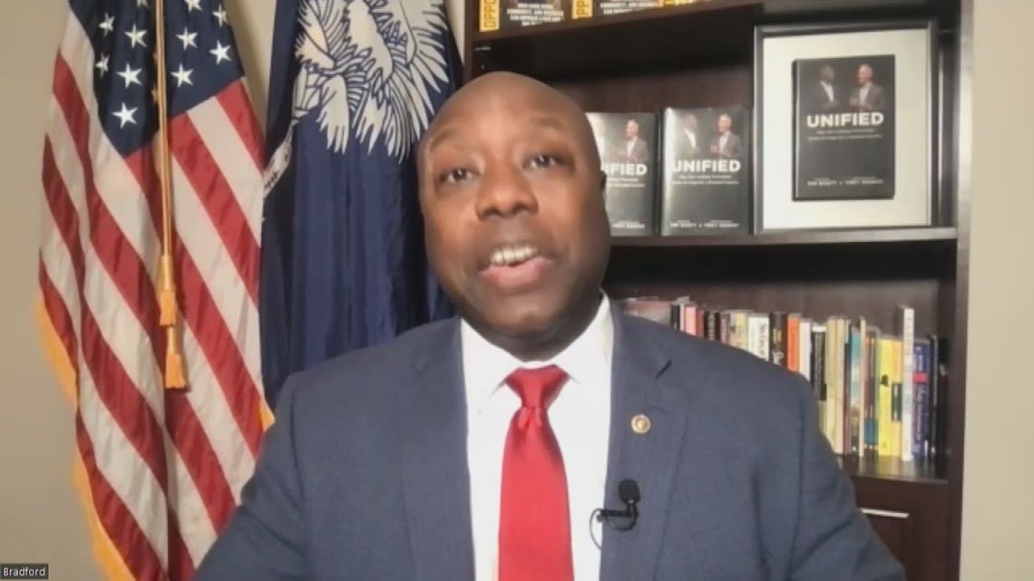 Sen. Tim Scott had this to say about prosecutors in President Trump's trial in New York